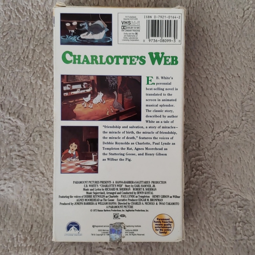 Charlotte's Web VHS - Picture 2 of 4